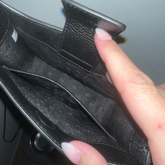 SOLD Tory Burch THEA Mini Web Shoulder Bag Black - Picture 3 of 5